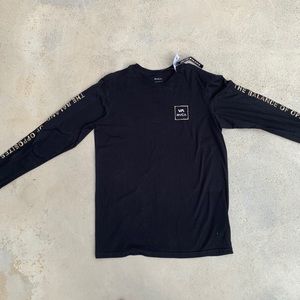 rvca balance of opposites black long sleeve
